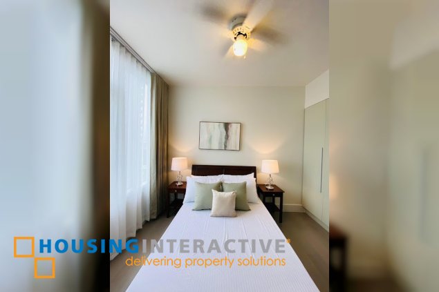 fully furnished 3br unit with parking for lease in proscenium at rockwell