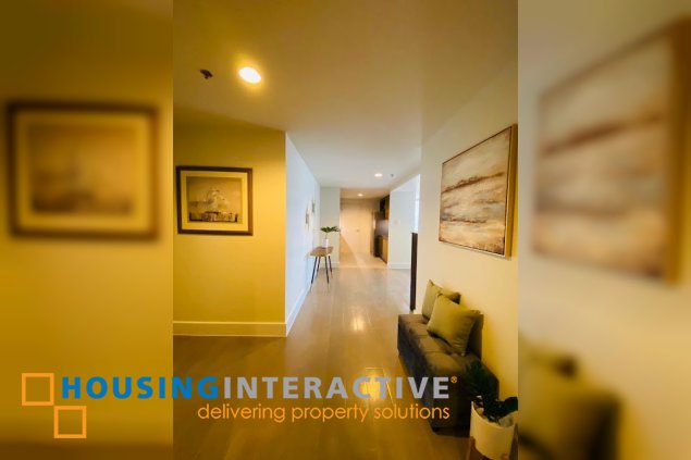 fully furnished 3br unit with parking for lease in proscenium at rockwell