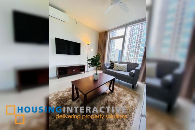 fully furnished 3br unit with parking for lease in proscenium at rockwell