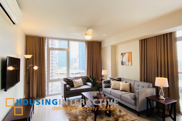 fully furnished 3br unit with parking for lease in proscenium at rockwell