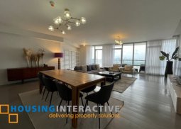fully furnished 3br unit with parking for lease in proscenium at rockwell