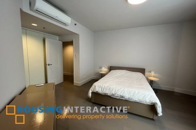 fully furnished 3br unit with parking for lease in proscenium at rockwell