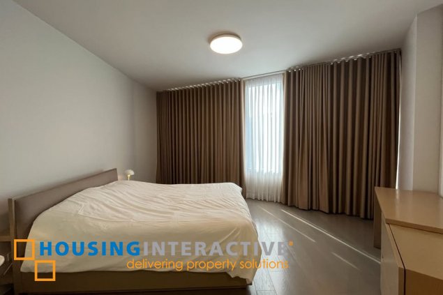 fully furnished 3br unit with parking for lease in proscenium at rockwell