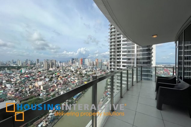 fully furnished 3br unit with parking for lease in proscenium at rockwell