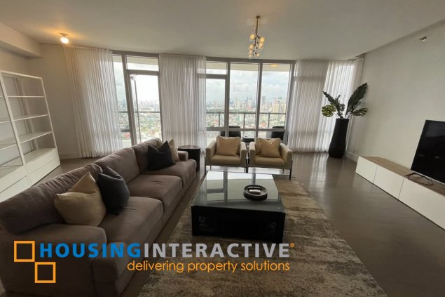 fully furnished 3br unit with parking for lease in proscenium at rockwell