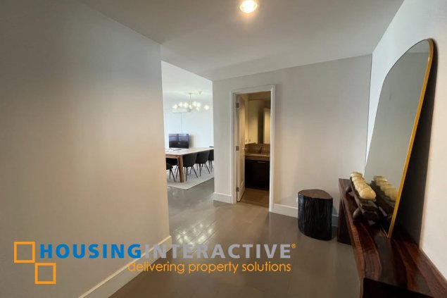 fully furnished 3br unit with parking for lease in proscenium at rockwell