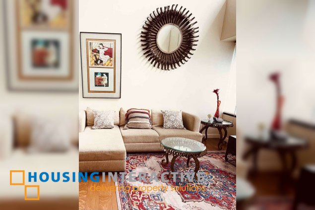 furnished 2br unit with parking for lease in one rockwell