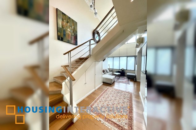 furnished 2br unit with parking for lease in one rockwell