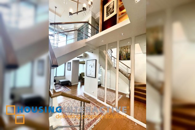 furnished 2br unit with parking for lease in one rockwell