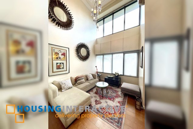 furnished 2br unit with parking for lease in one rockwell