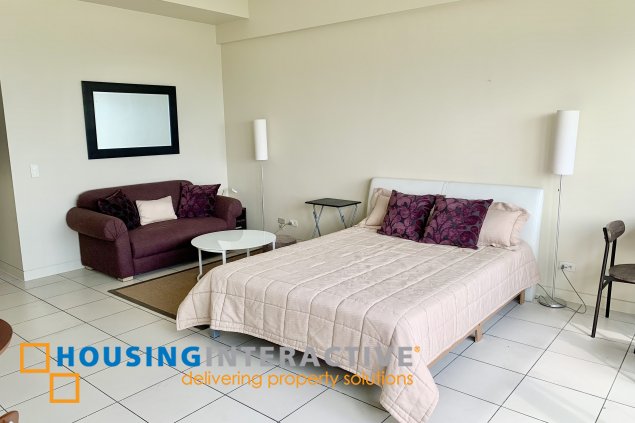 fully furnished studio with parking for rent in fairways tower