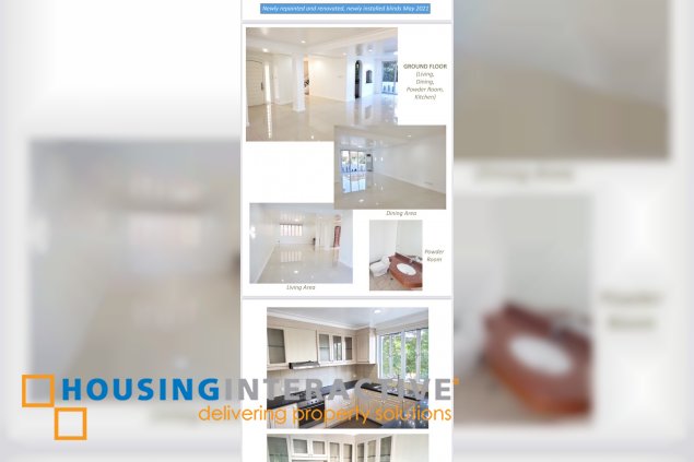 3-storey house for lease in park mckinley hill village