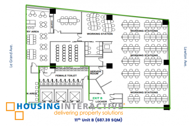 office space for lease at cyber sigma, taguig city
