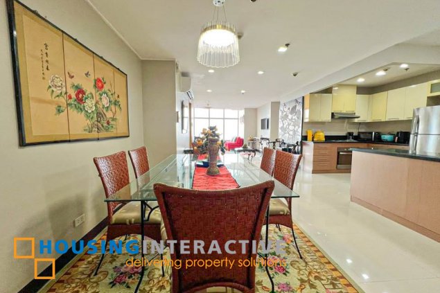 fully furnished 3br unit with parking for sale in one central
