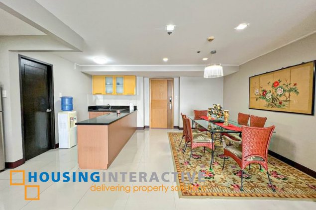 fully furnished 3br unit with parking for sale in one central