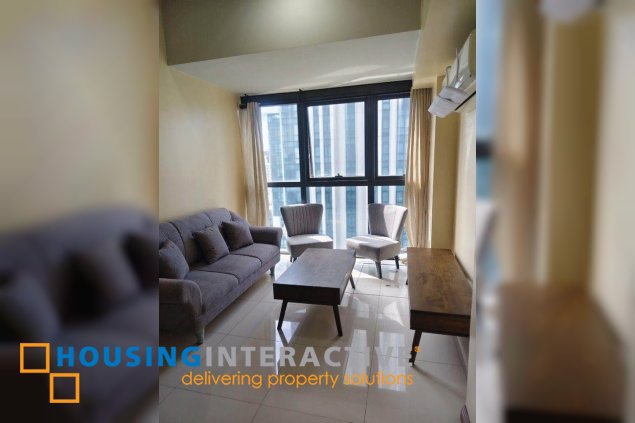 fully furnished 2br unit for lease in uptown ritz residences