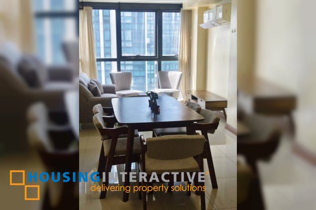 fully furnished 2br unit for lease in uptown ritz residences