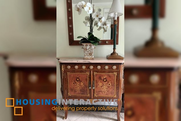 fully furnished 3br unit with parking for lease in one roxas triangle
