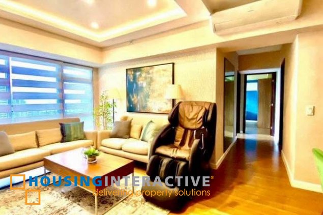 fully furnished 2br unit with balcony for lease in verve residences