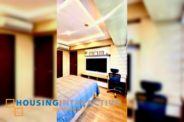 fully furnished 2br unit with balcony for lease in verve residences