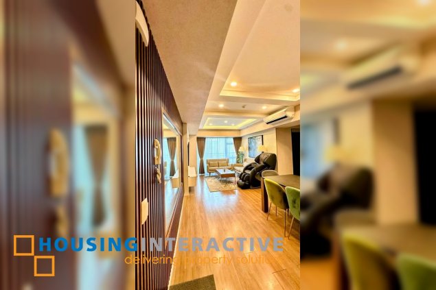 fully furnished 2br unit with balcony for lease in verve residences