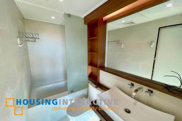 furnished 2br unit with parking for lease in bonifacio ridge