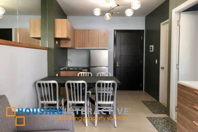 fully furnished 1br unit with balcony and parking for lease in avida towers verte