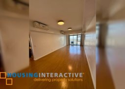 semi-furnished 3br unit with balcony and parking for lease in park triangle residences