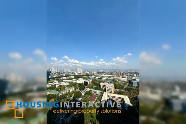 semi-furnished 3br unit with balcony and parking for lease in park triangle residences