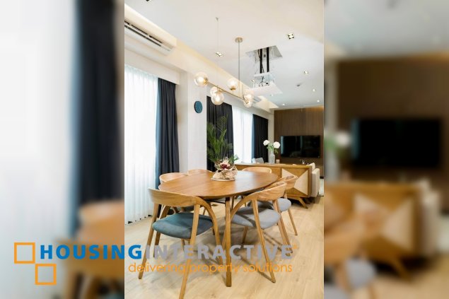 fully furnished 3br unit with balcony and parking for lease in st. moritz private estate