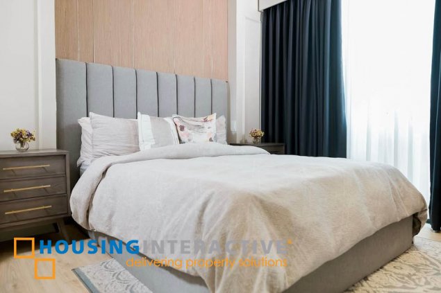 fully furnished 3br unit with balcony and parking for lease in st. moritz private estate