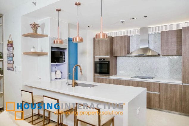 fully furnished 3br unit with balcony and parking for lease in st. moritz private estate