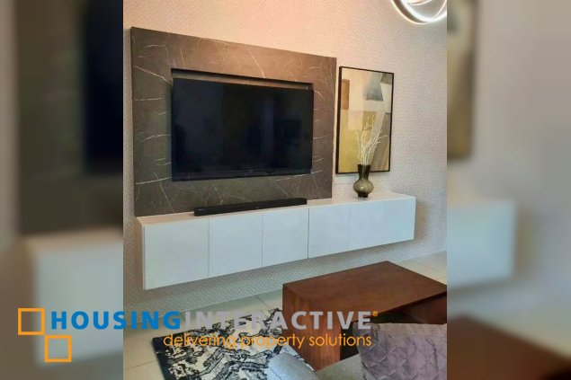 fully furnished 2br unit with balcony for lease in one uptown residences