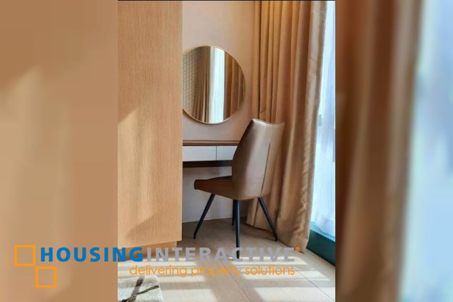 fully furnished 2br unit with balcony for lease in one uptown residences