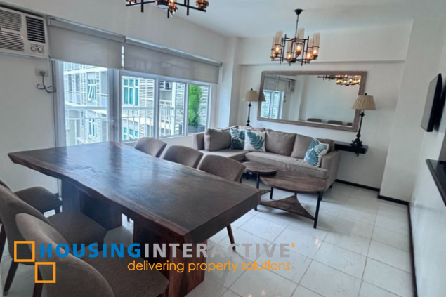 for rent furnished 3br with parking in two serendra