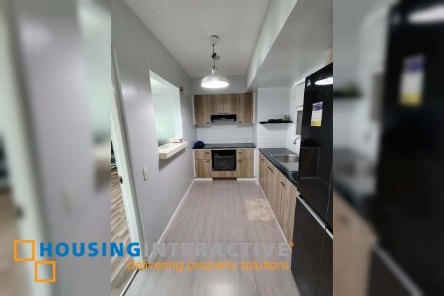 semi-furnished 3br unit with balcony and parking for lease in two serendra