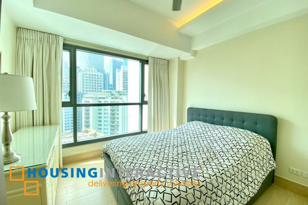 for rent fully furnished corner 2br shang salcedo with 2 parking