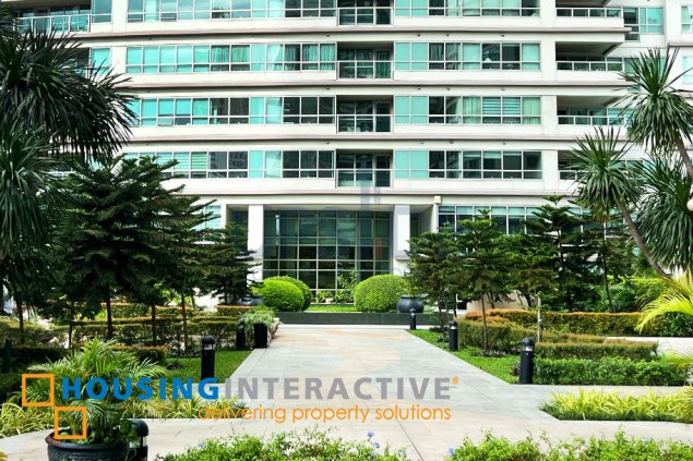 furnished 3br with parking slots in the residences at greenbelt