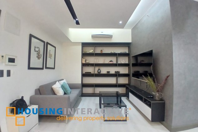 fully furnished 2br unit with parking for rent in one uptown residences