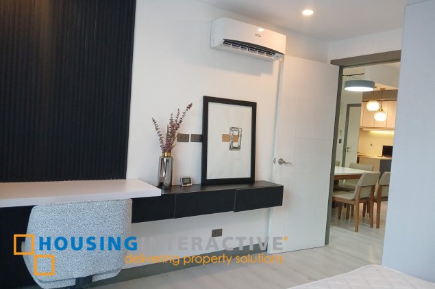 fully furnished 2br unit with parking for rent in one uptown residences