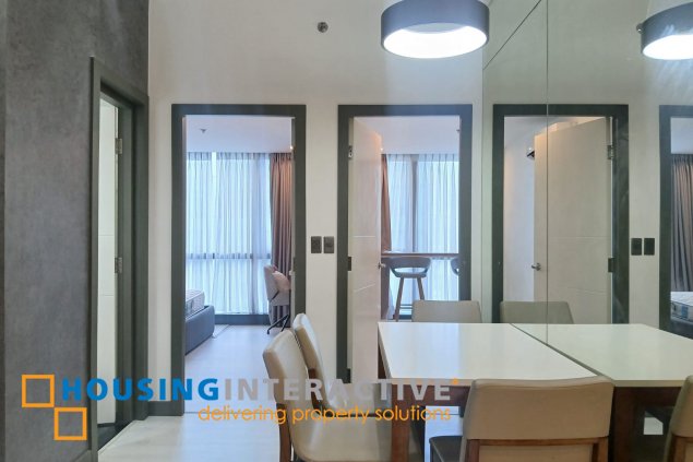 fully furnished 2br unit with parking for rent in one uptown residences