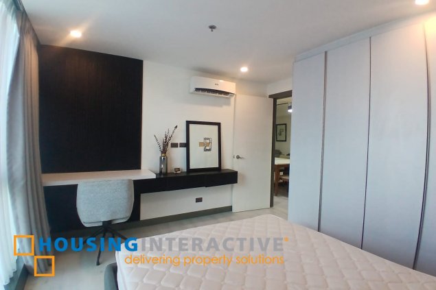 fully furnished 2br unit with parking for rent in one uptown residences