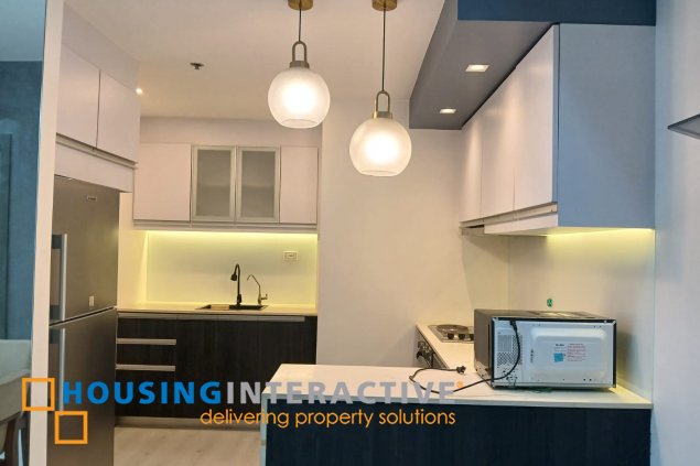 fully furnished 2br unit with parking for rent in one uptown residences