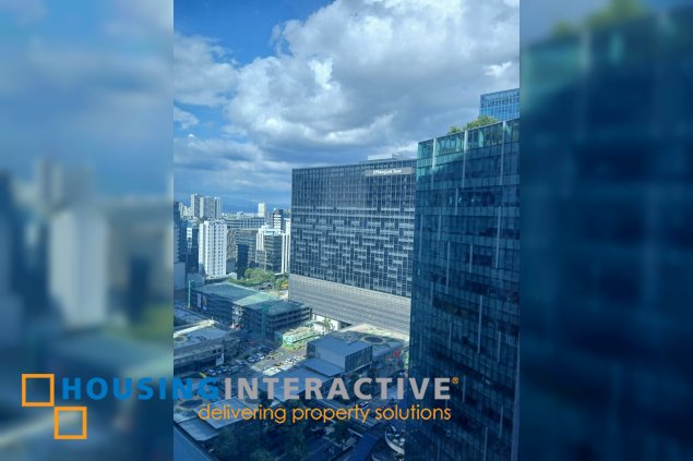 fully furnished 2br unit with parking for rent in one uptown residences