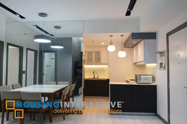 fully furnished 2br unit with parking for rent in one uptown residences