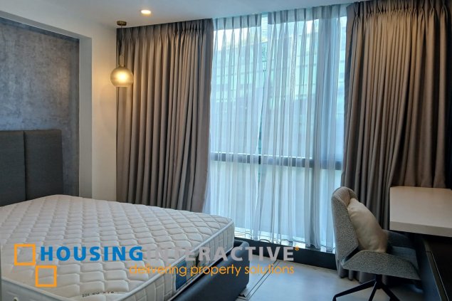 fully furnished 2br unit with parking for rent in one uptown residences