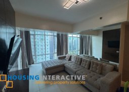 furnished 3br unit with parking for rent in two serendra