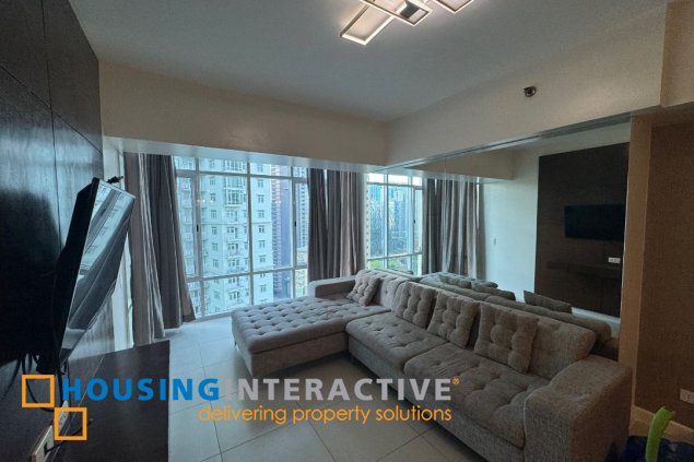 furnished 3br unit with parking for rent in two serendra