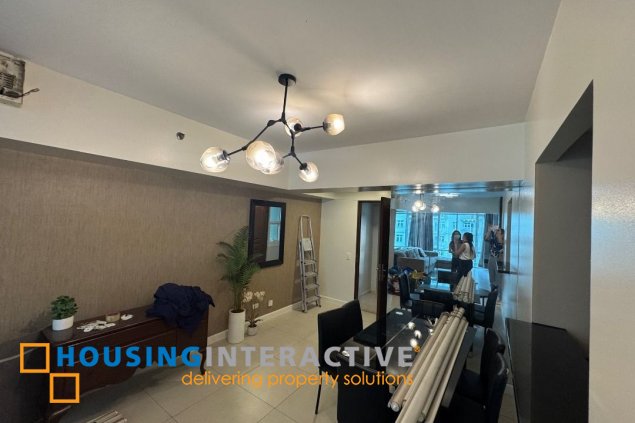 furnished 3br unit with parking for rent in two serendra