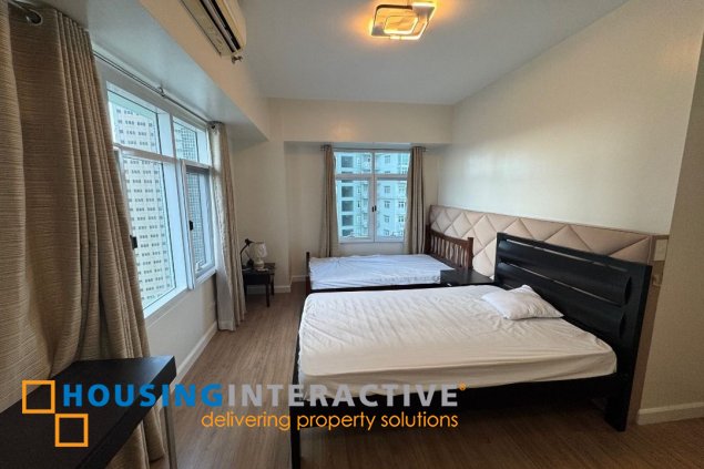 furnished 3br unit with parking for rent in two serendra